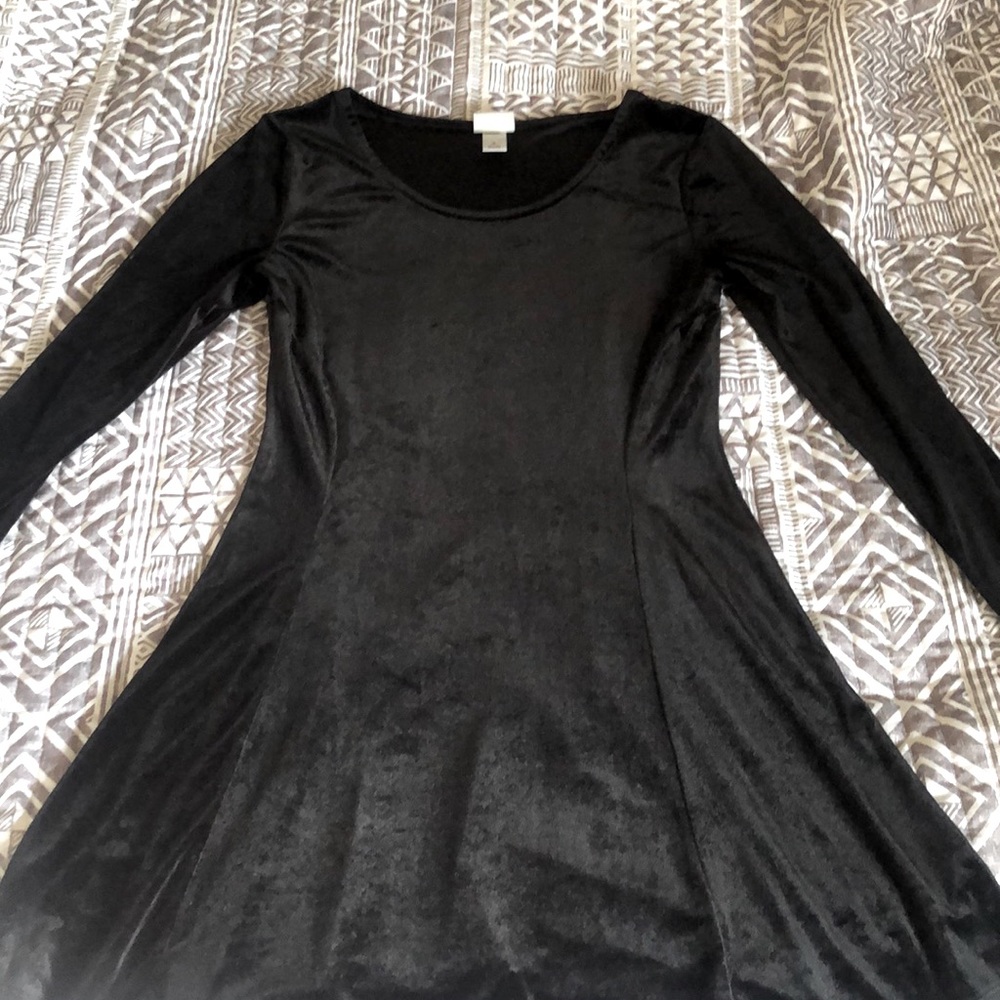 Mossimo Velvet Black Dress